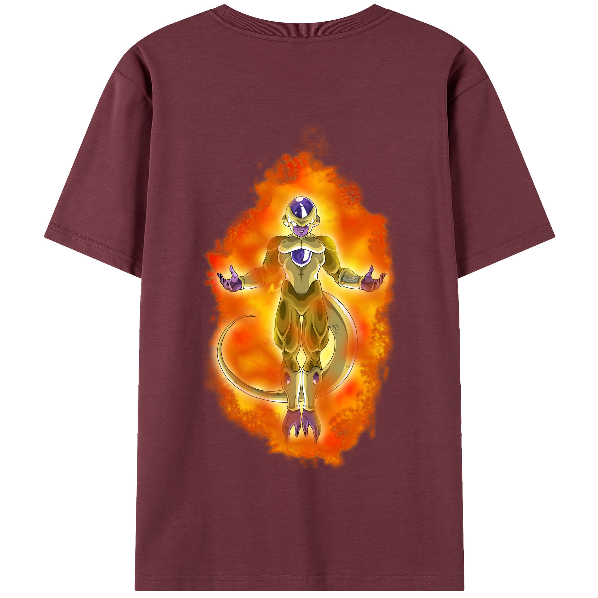 （画像用） ドラゴンボール フリーザ DRAGON BALL Frieza 綿100％半袖Tシャツ（背面プリント）